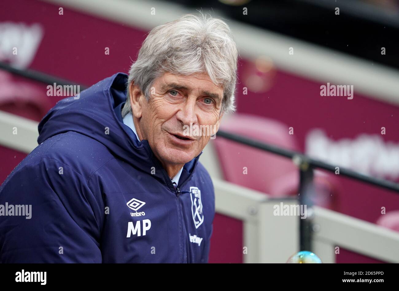 West Ham United manager Manuel Pellegrini Stock Photo - Alamy