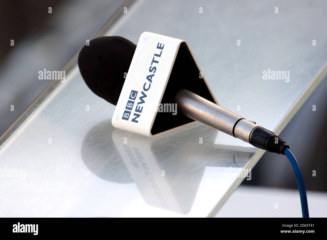 A BBC Newcastle microphone Stock Photo Alamy