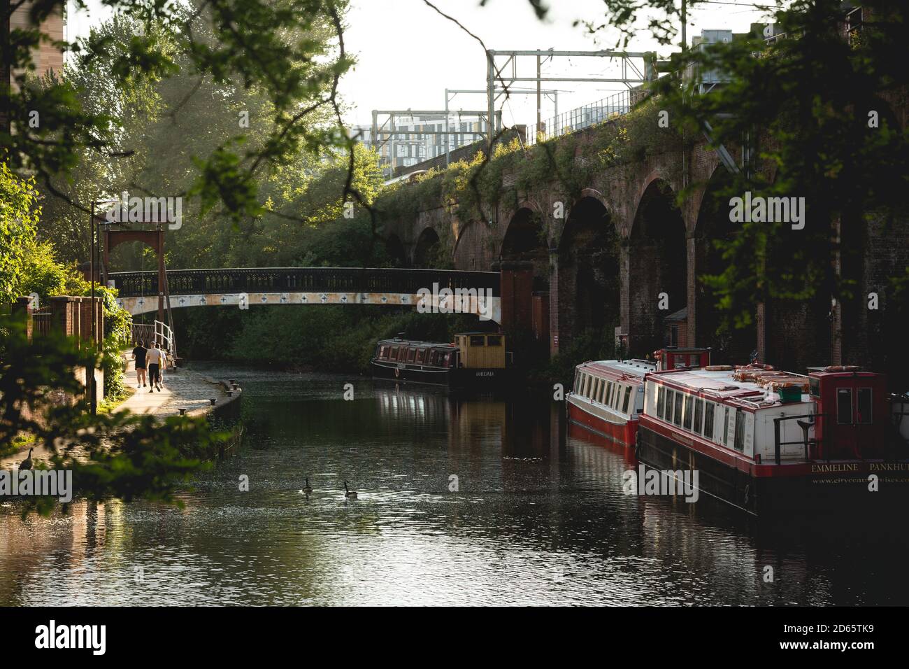 Manchester city centre in lockdown during the Coronavirus pandemic 2020 Stock Photo