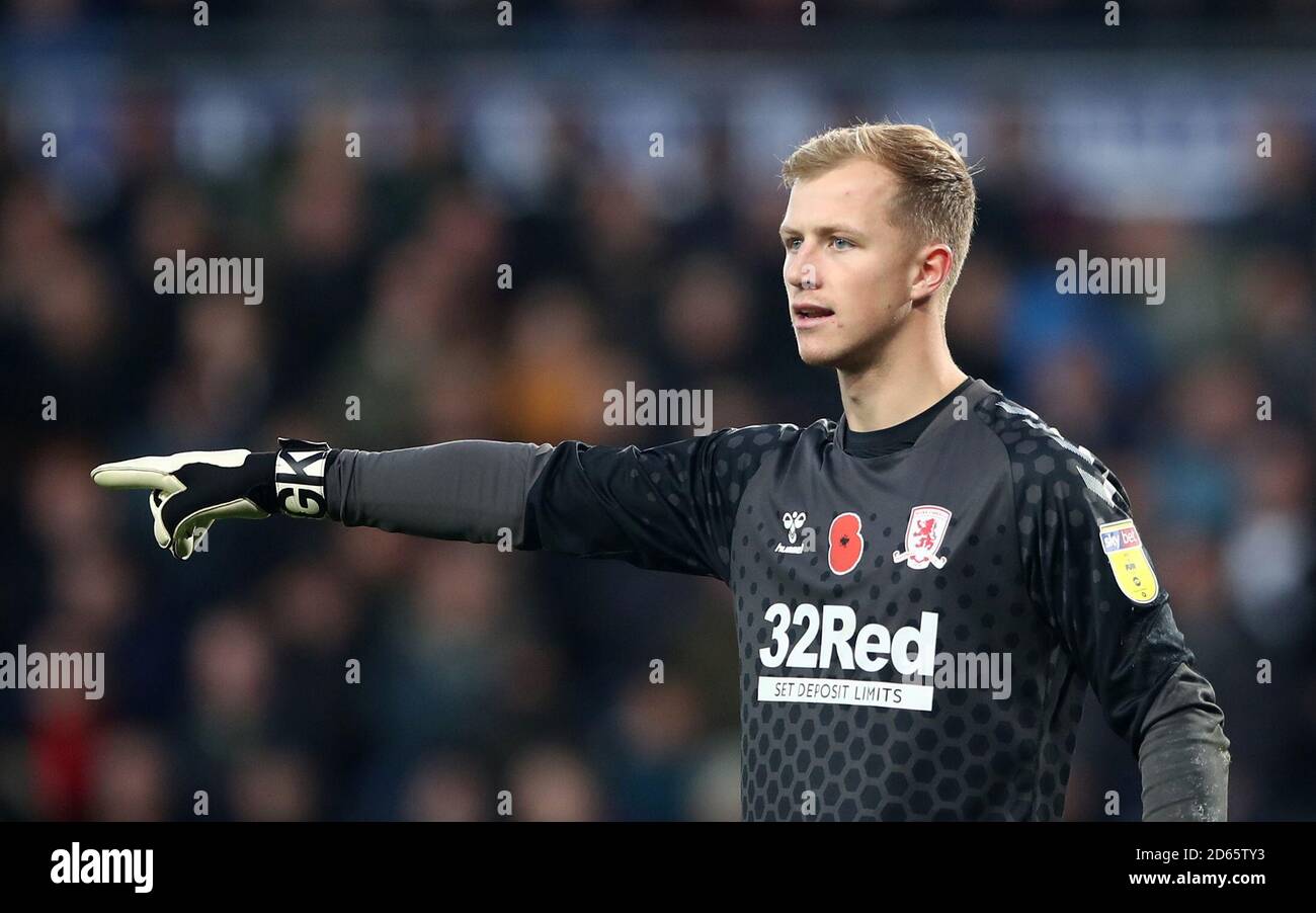 Middlesbrough goalkeeper Aynsley Pears Stock Photo