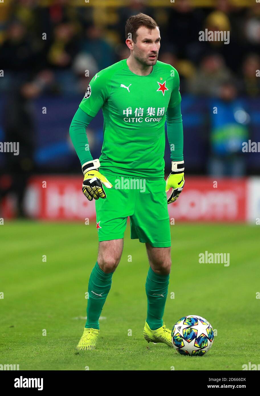 Slavia Prague goalkeeper Ondrej Kolar Stock Photo