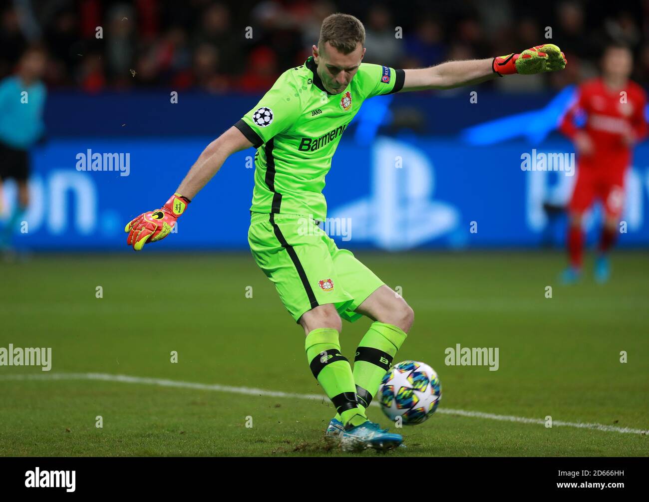 Bayer Leverkusen goalkeeper Lukas Hradecky Stock Photo Alamy
