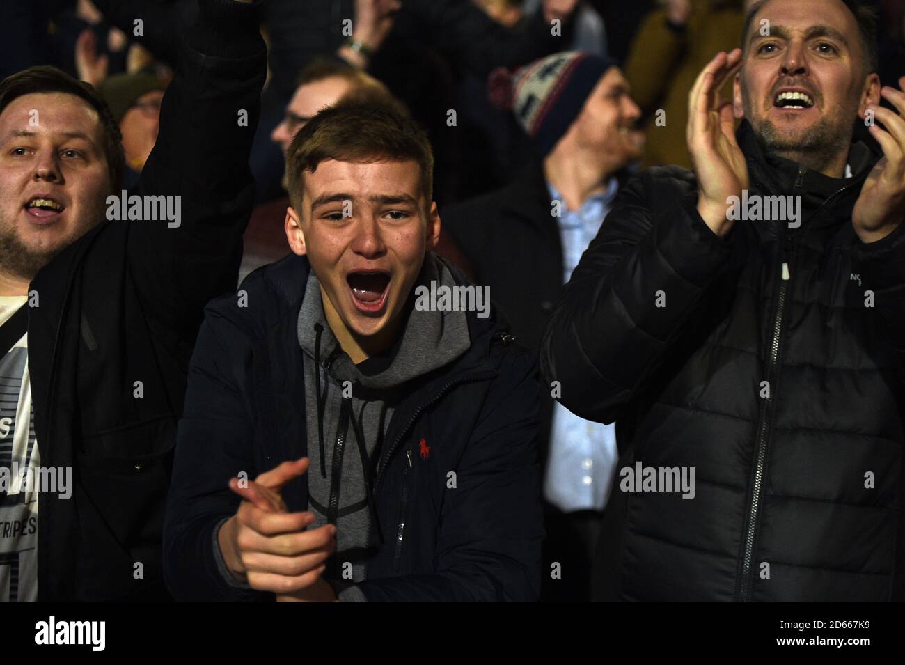 Charlton Athletic fans celebrate Stock Photo Alamy