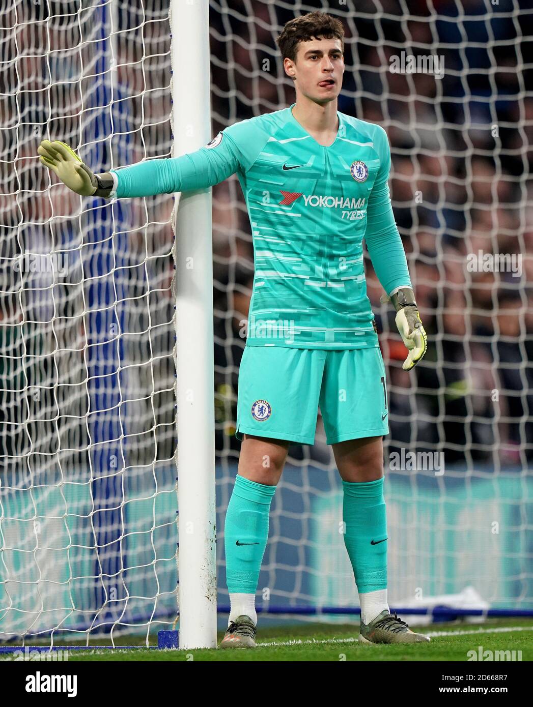 Chelsea goalkeeper Kepa Arrizabalaga in action Stock Photo Alamy