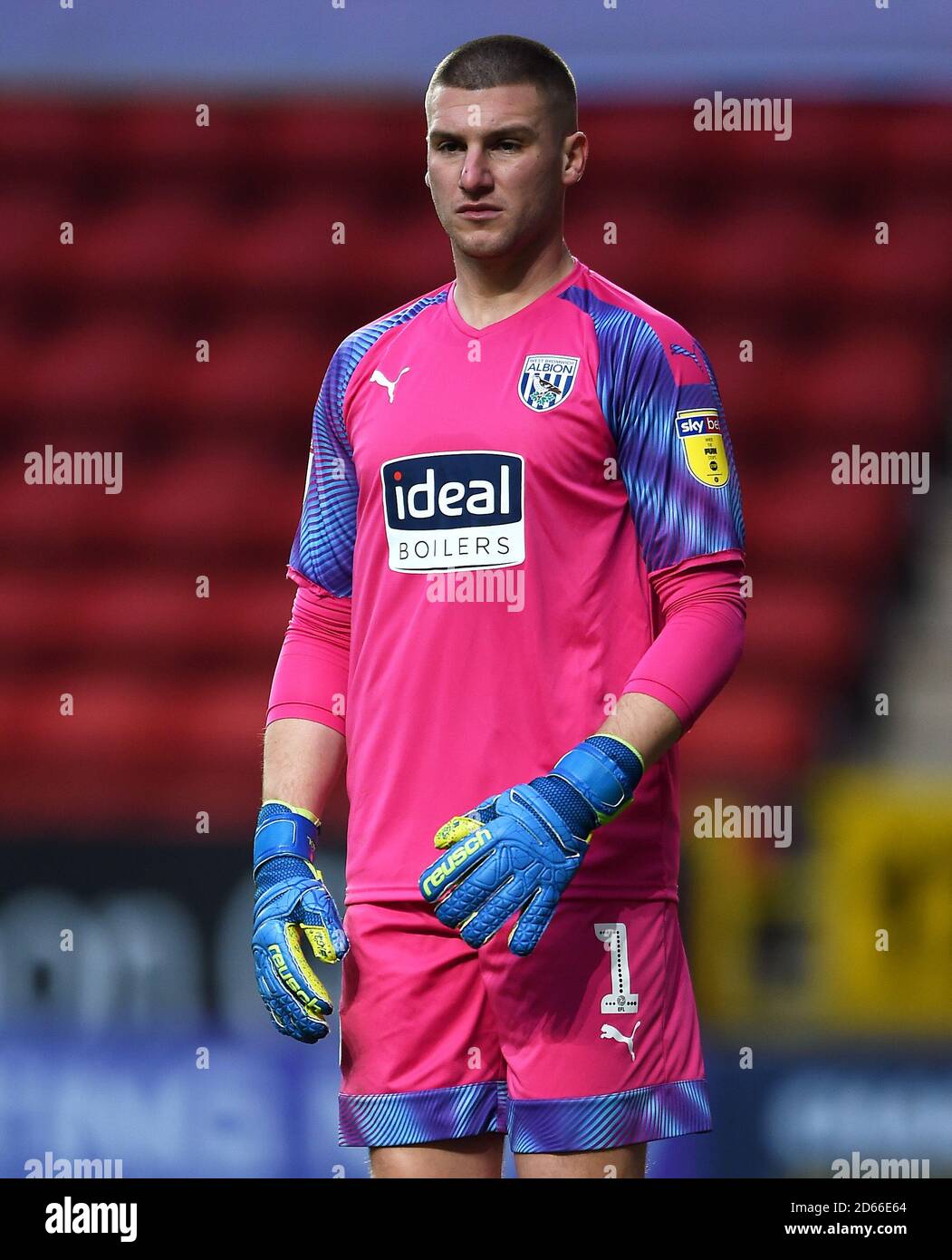 West Bromwich Albion goalkeeper Sam Johnstone Stock Photo Alamy