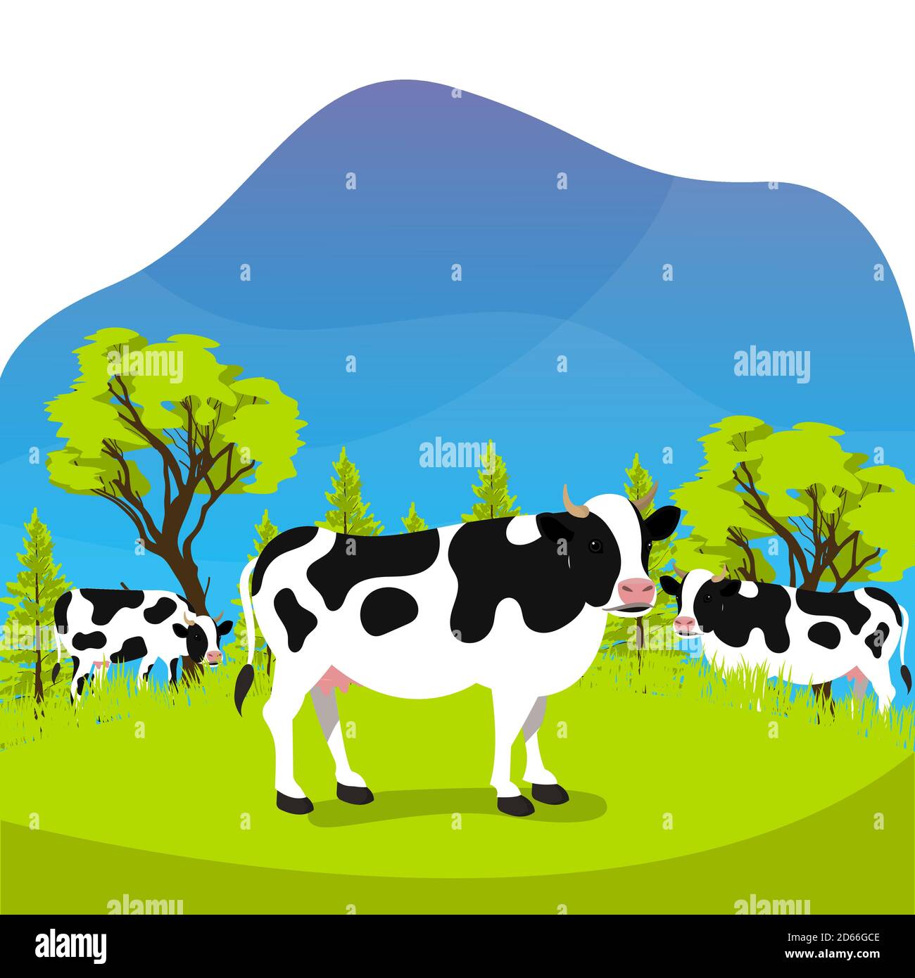 Group cow in farm meadow eat grass with flat cartoon style Stock Vector Image & Art - Alamy Group cow in farm meadow eat grass with flat cartoon style Stock Vector Image & Art - Alamy