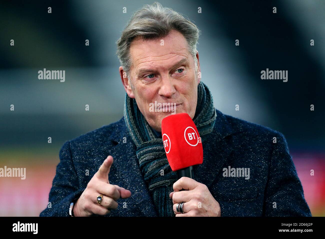 Bt Sport Commentator Glenn Hoddle Stock Photo Alamy