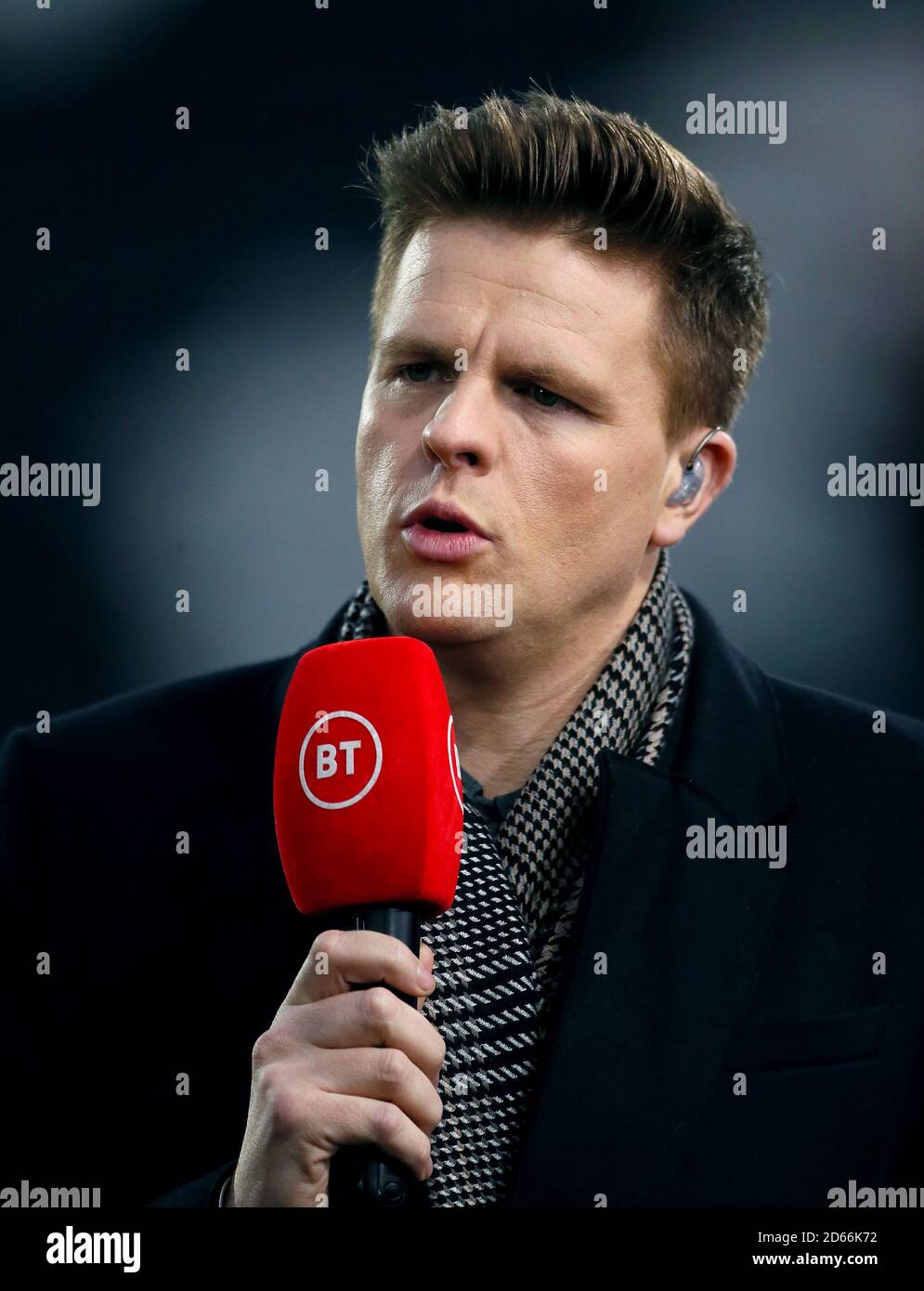 BT Sport commentator Jake Humphrey Stock Photo Alamy