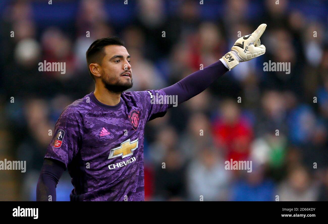 Manchester United goalkeeper Sergio Romero Stock Photo - Alamy