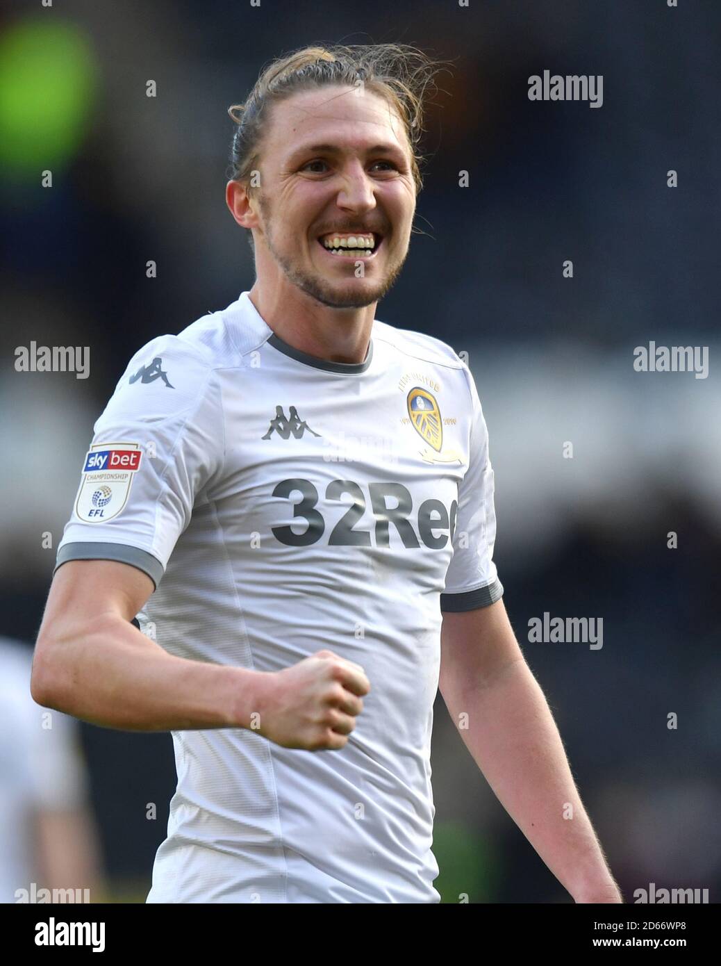 Leeds United's Luke Ayling celebrates after the final whistle Stock
