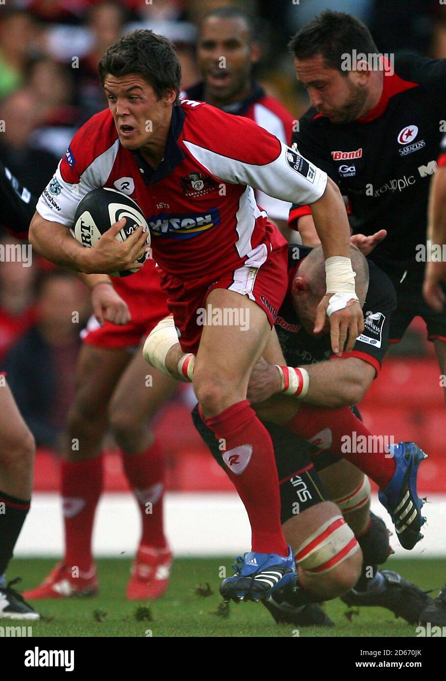 Gloucester Rugby's Antrhony Allen in action Stock Photo - Alamy