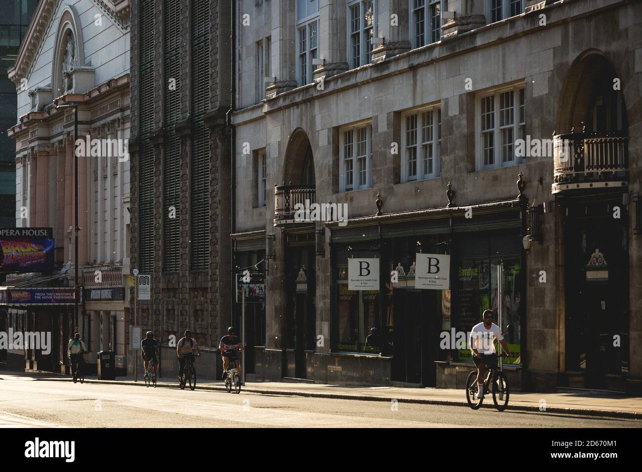 Manchester city centre in lockdown during the Coronavirus pandemic 2020 Stock Photo