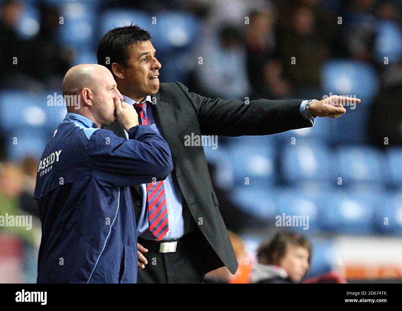 Chris Coleman, Coventry City manager (r) Stock Photo