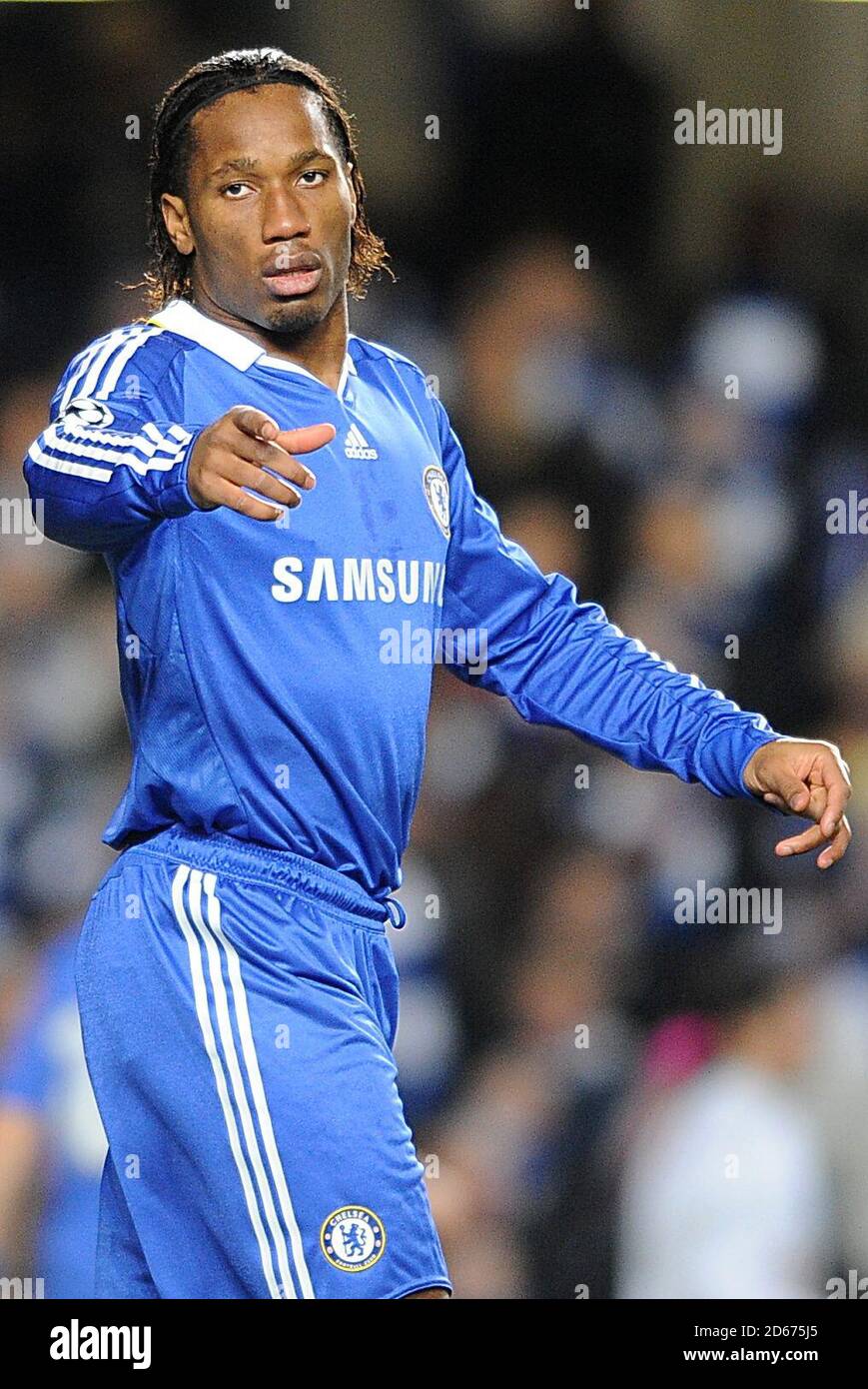 Chelsea S Didier Drogba Celebrates After Scoring The Second Goal Stock Photo Alamy