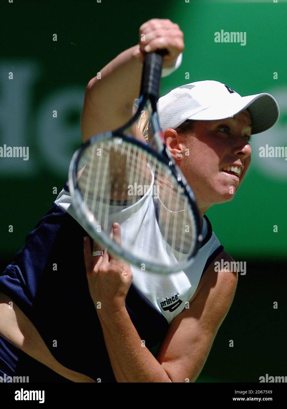 Lisa Raymond of USA in action against Patty Schnyder of Switzerland Stock Photo