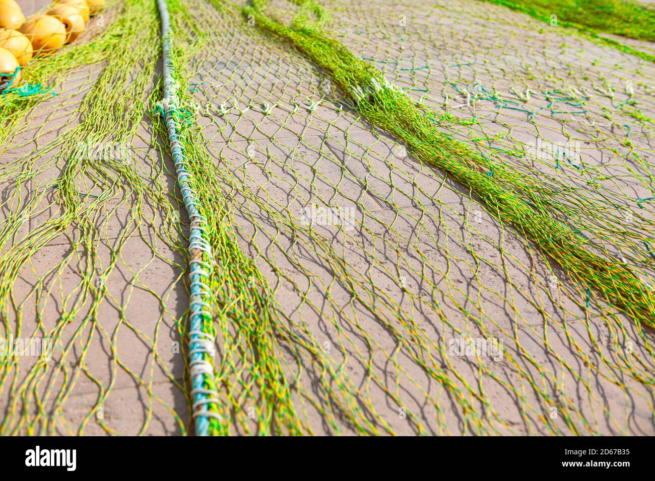 Fishing net surface , old vintage decor Stock Photo