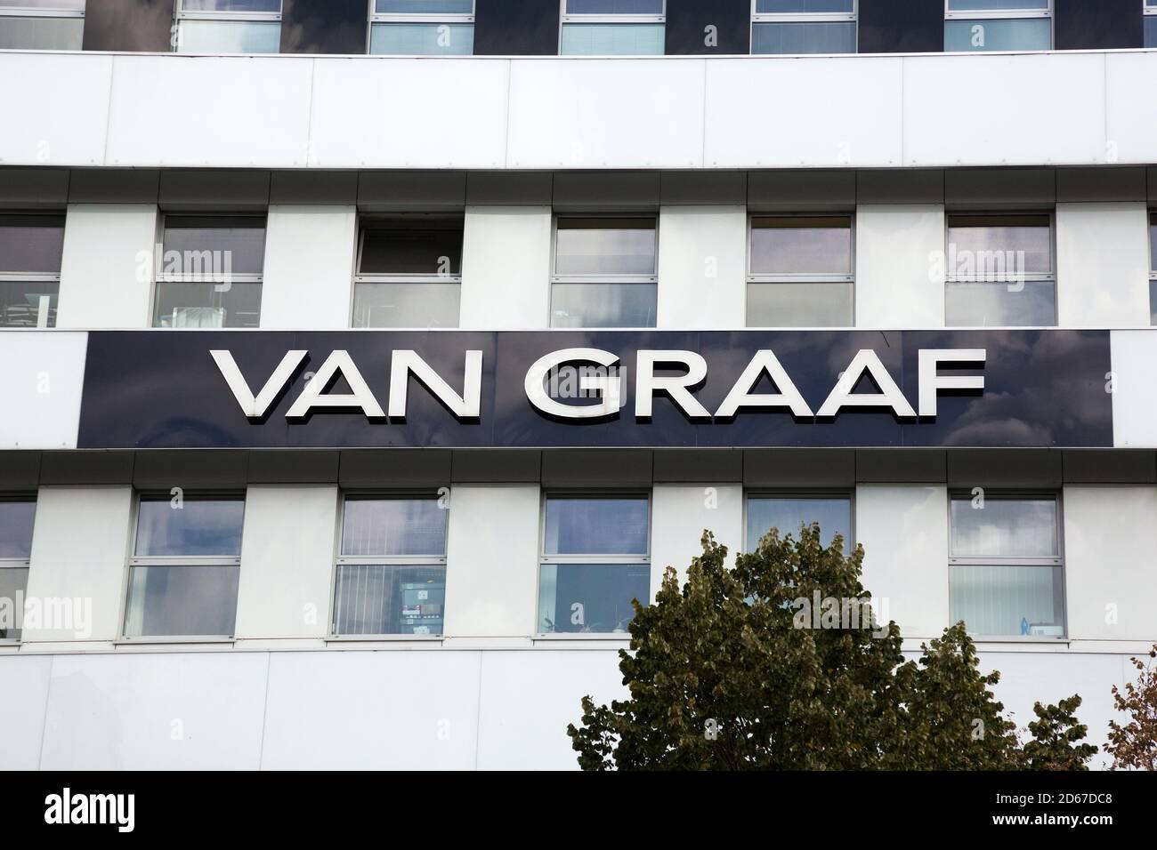 Van Graaf sign on clothing store in Prague Stock Photo - Alamy