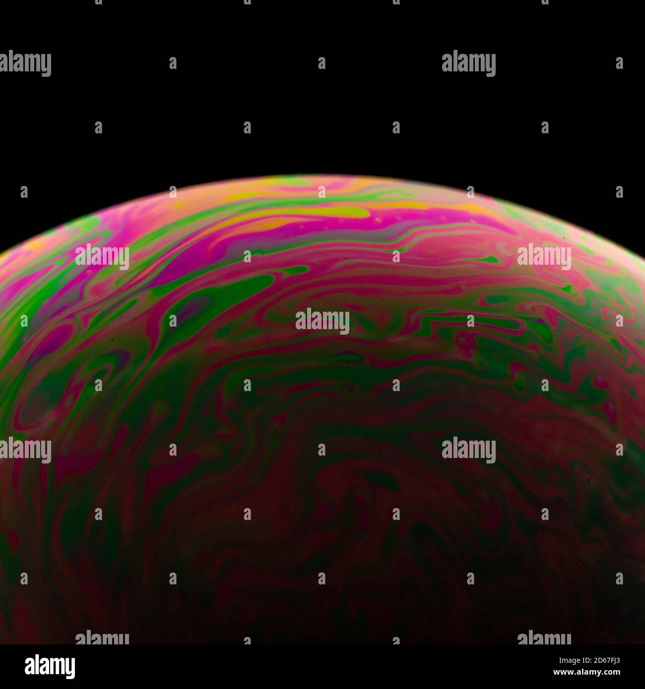 Swirls of Color on Soap Bubble Surface Stock Photo Alamy