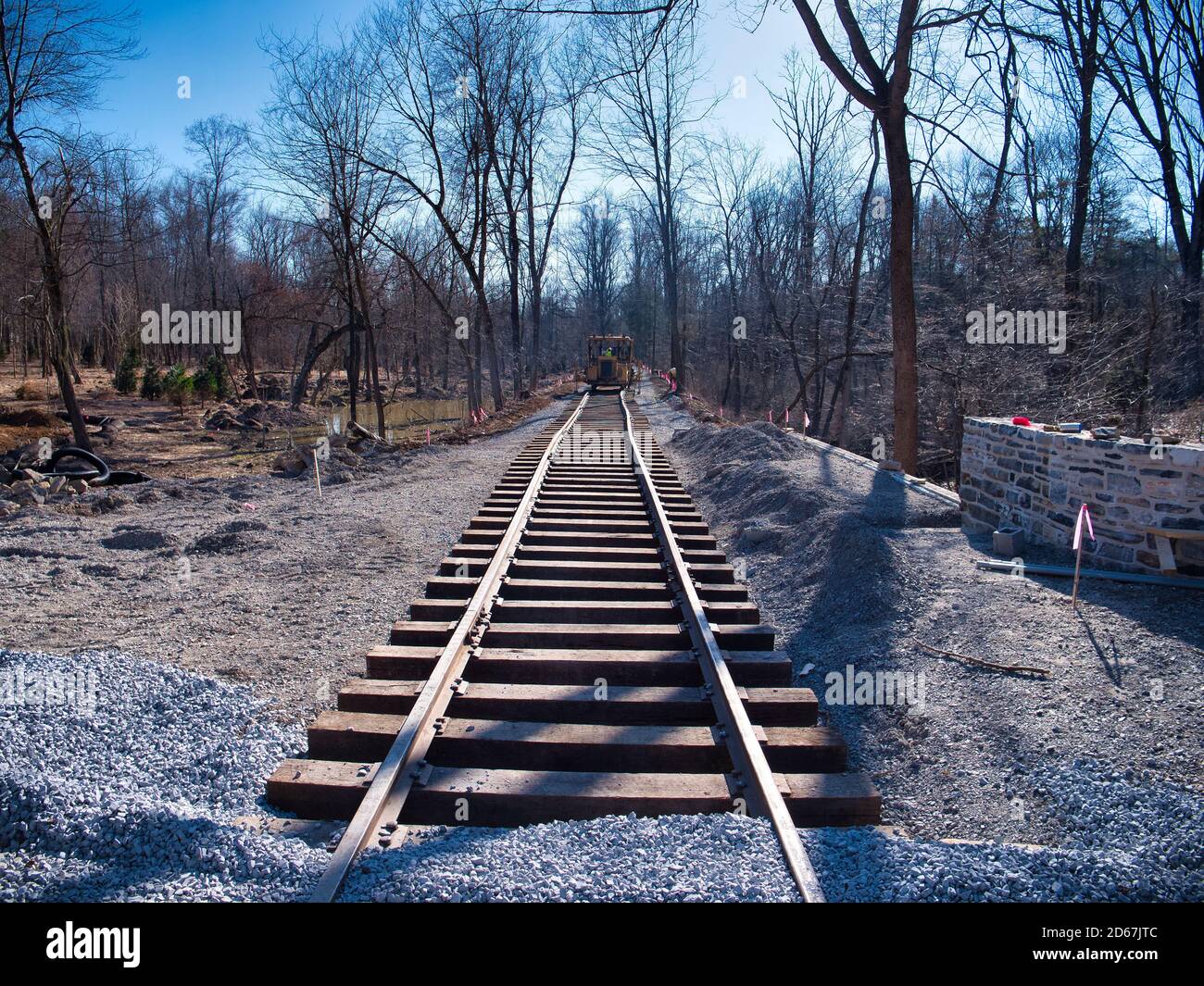 Restoring an Old Railroad Train Track on an Old Right of Way Stock
