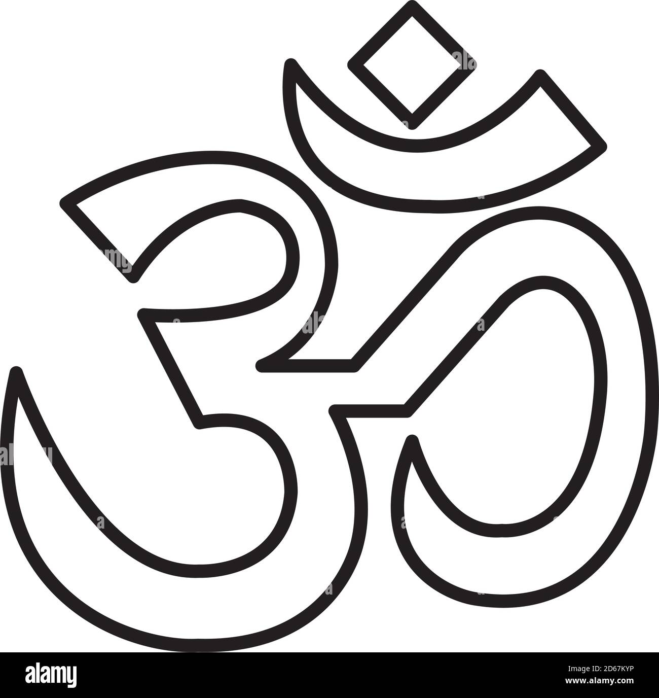 Om Symbol Ohm Hinduism, Om, monochrome, religious Symbol, black png