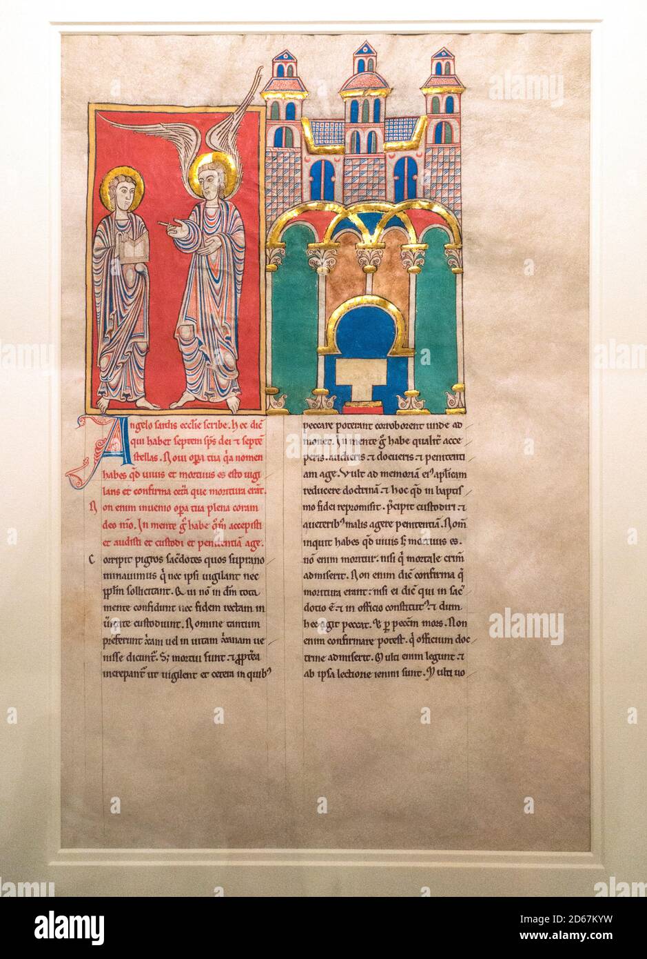 Illuminated medieval manuscript Metropolitan Museum of Art (MET) New York, NY, USA Stock Photo