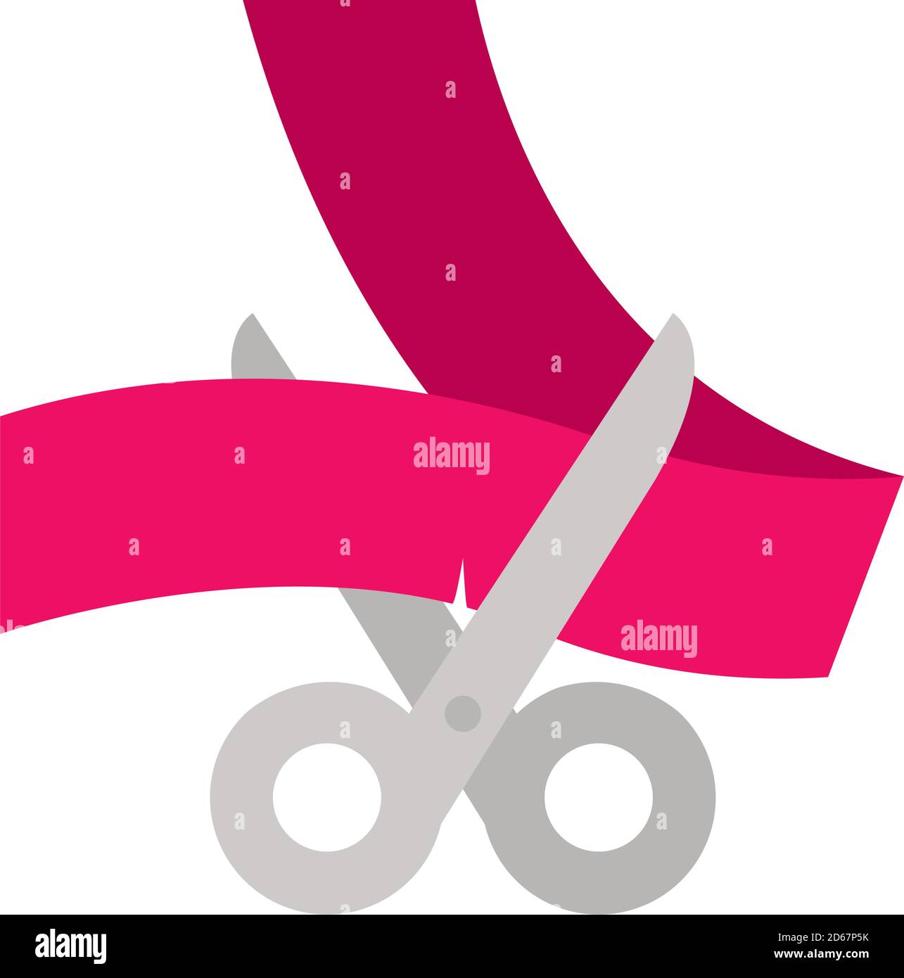 Scissors Cutting Red Ribbon Stock Illustration - Download Image Now - Icon  Symbol, Adhesive Tape, Cutting - iStock