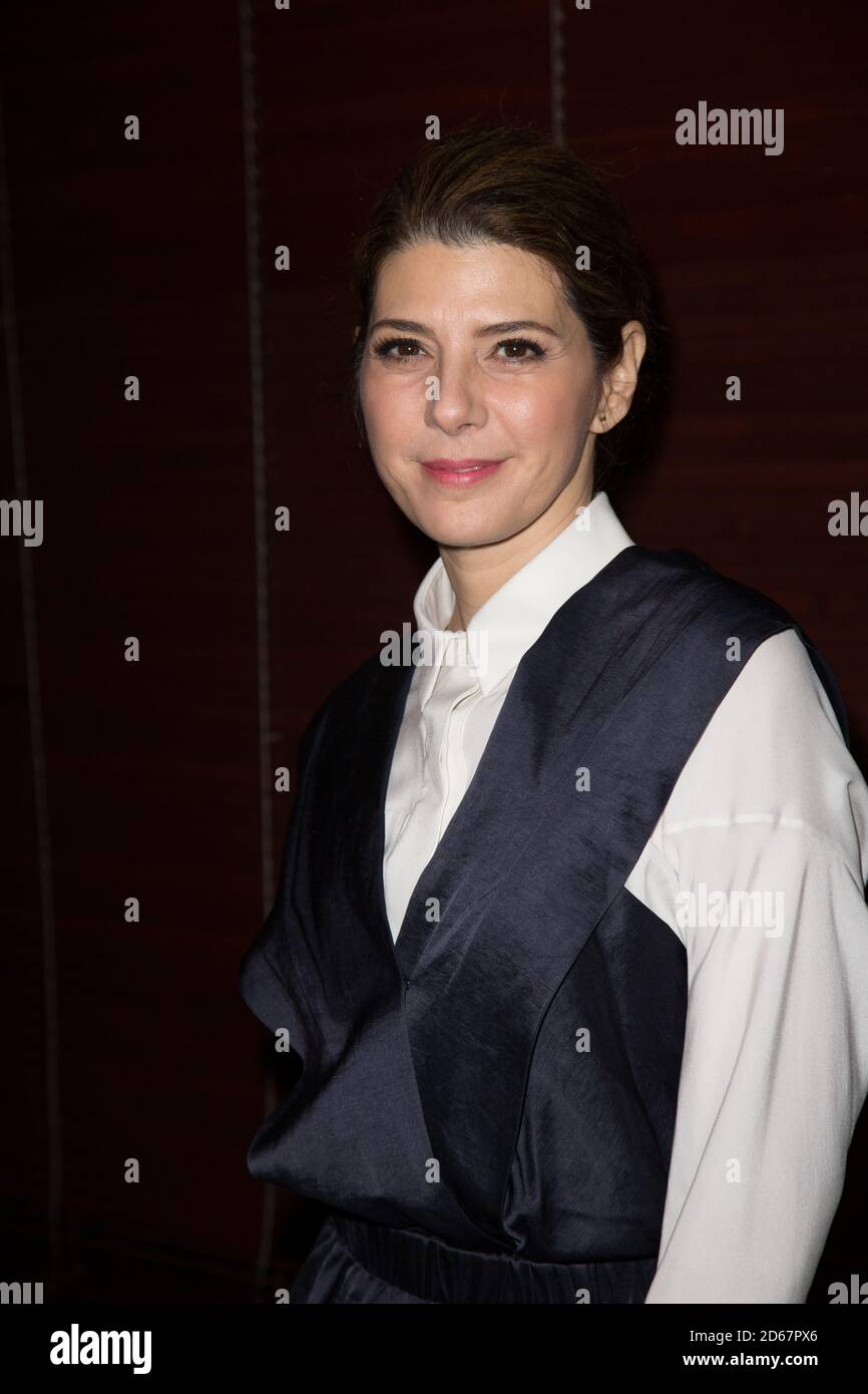 Marisa Tomei at the Premiere of 'The Realistic Joneses' on Broadway- also starring Michael C Hall, Marisa Toni Collette, and Tracy Letts. Stock Photo