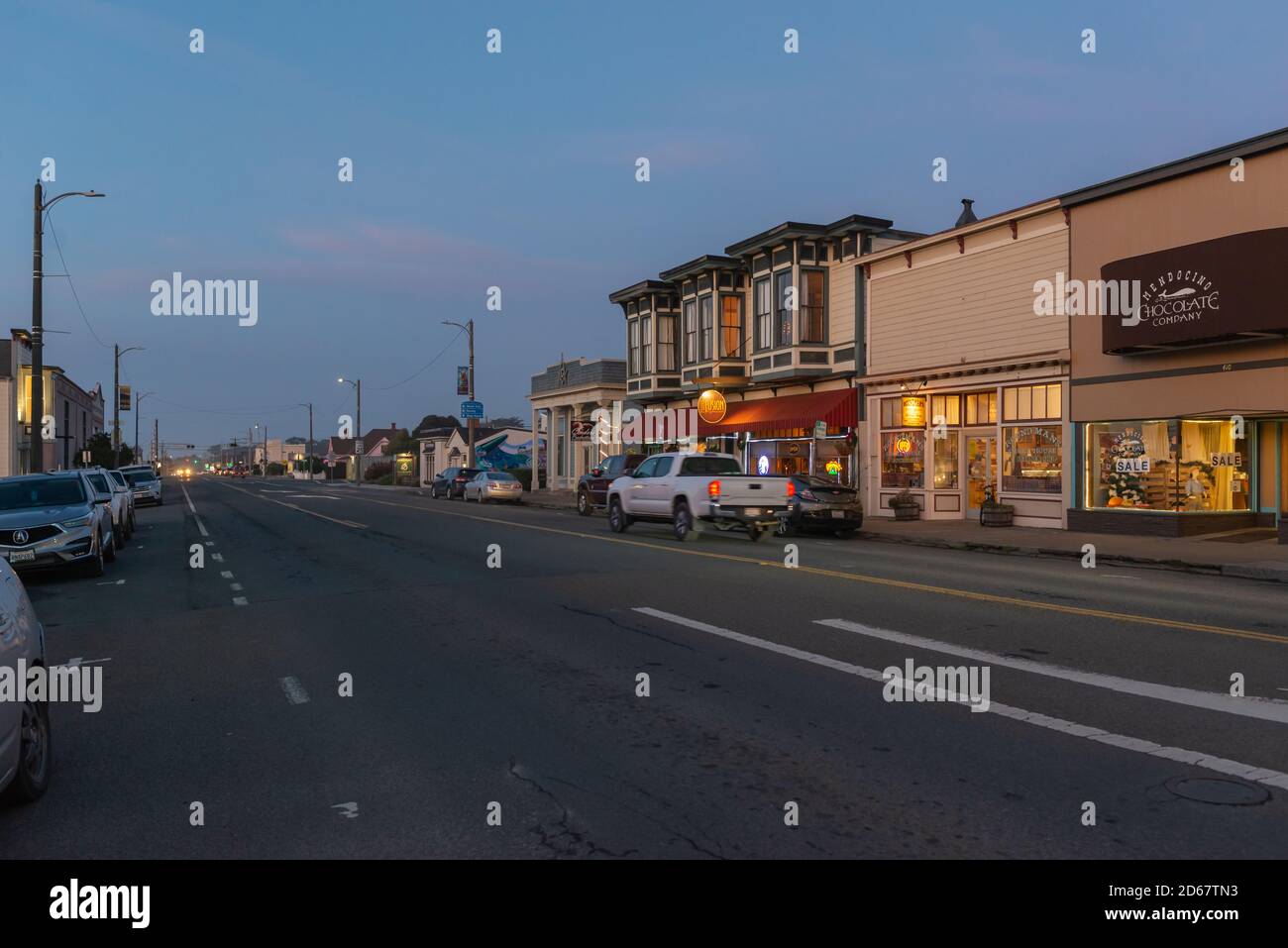 Fort Bragg, California / USA January 02, 2020 Mendocino county, Fort