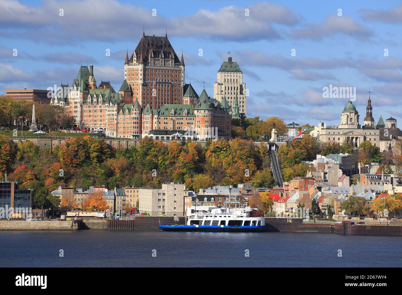 Quebec City in autumn, Canada Stock Photo