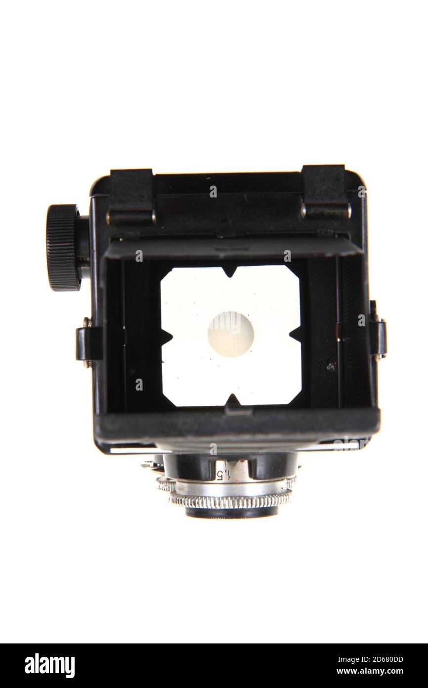 old photo camera isolated on the white background Stock Photo - Alamy