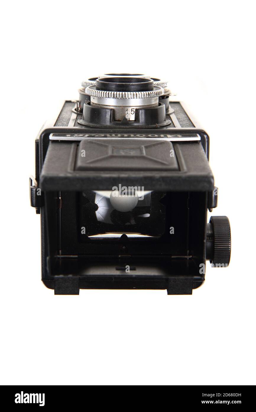 old photo camera isolated on the white background Stock Photo - Alamy