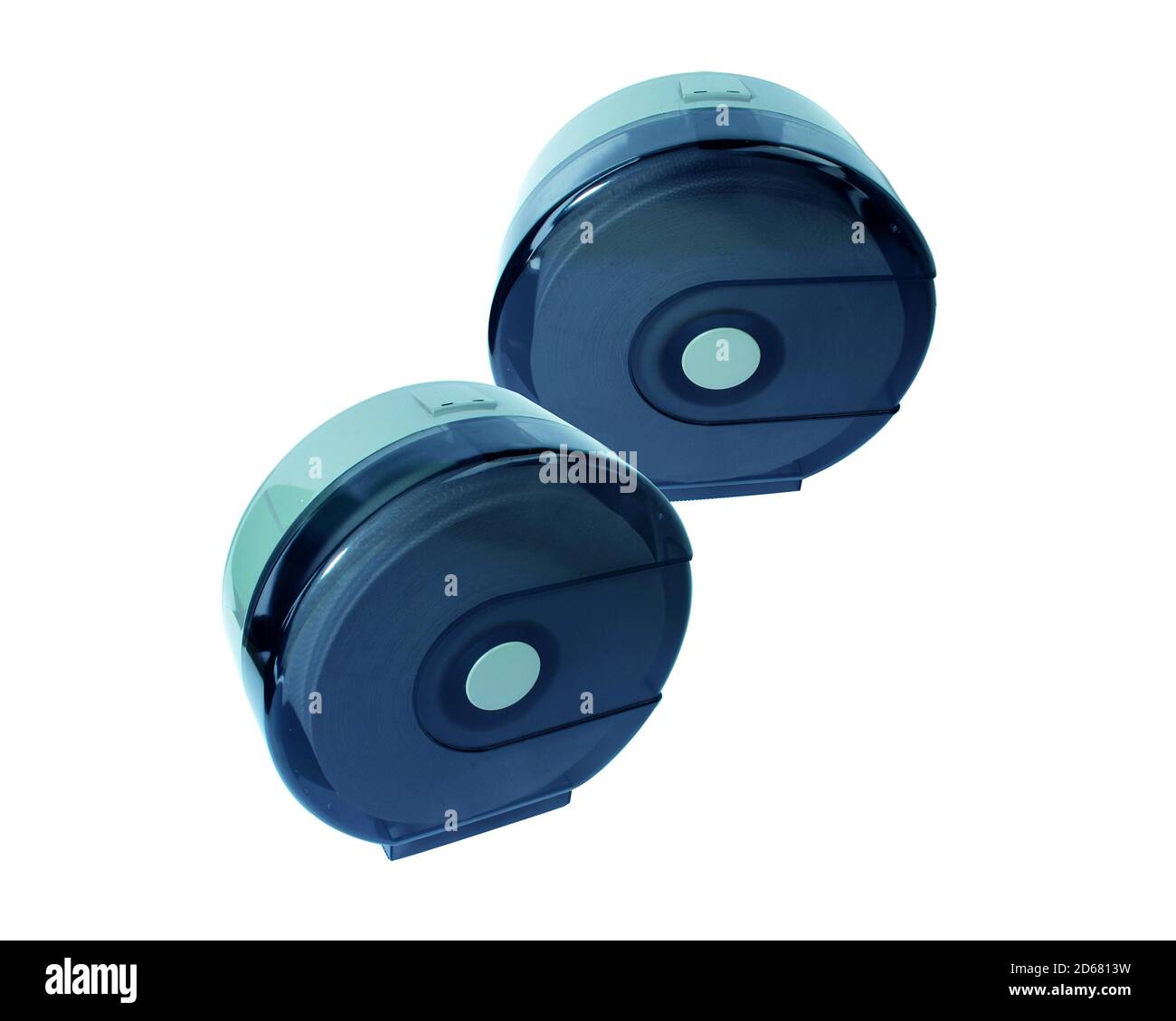 Jumbo roll plastic tissues box on white background Stock Photo Alamy