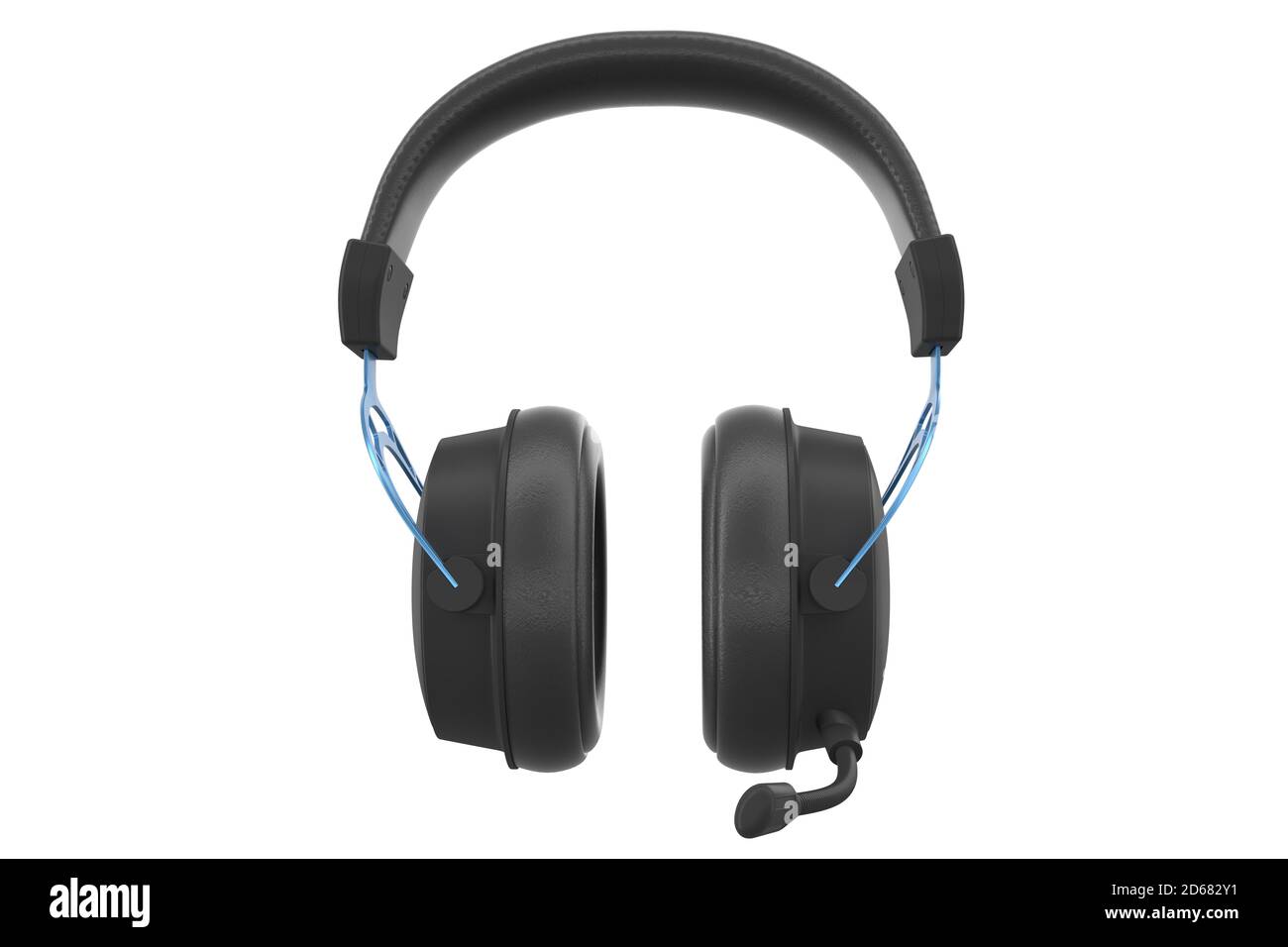 3D rendering of gaming headphones with microphone for cloud gaming and streaming Stock Photo