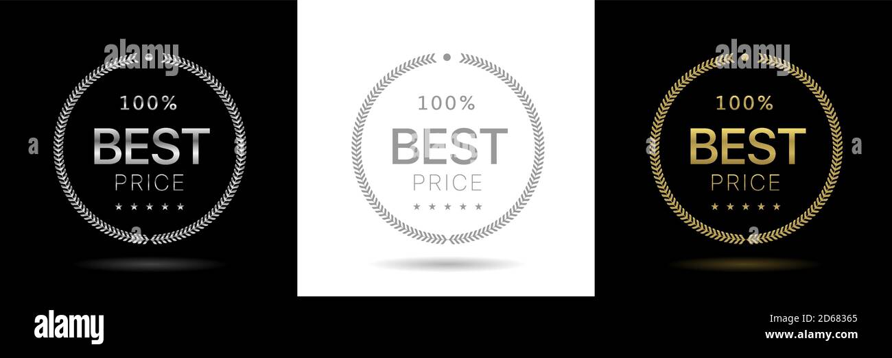 Laurel wreath icons Stock Vector
