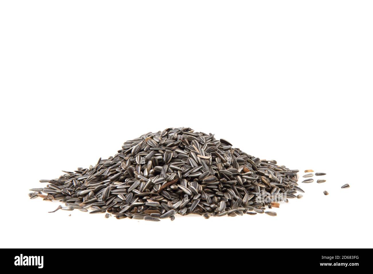 sunflower seeds isolated on the white background Stock Photo - Alamy