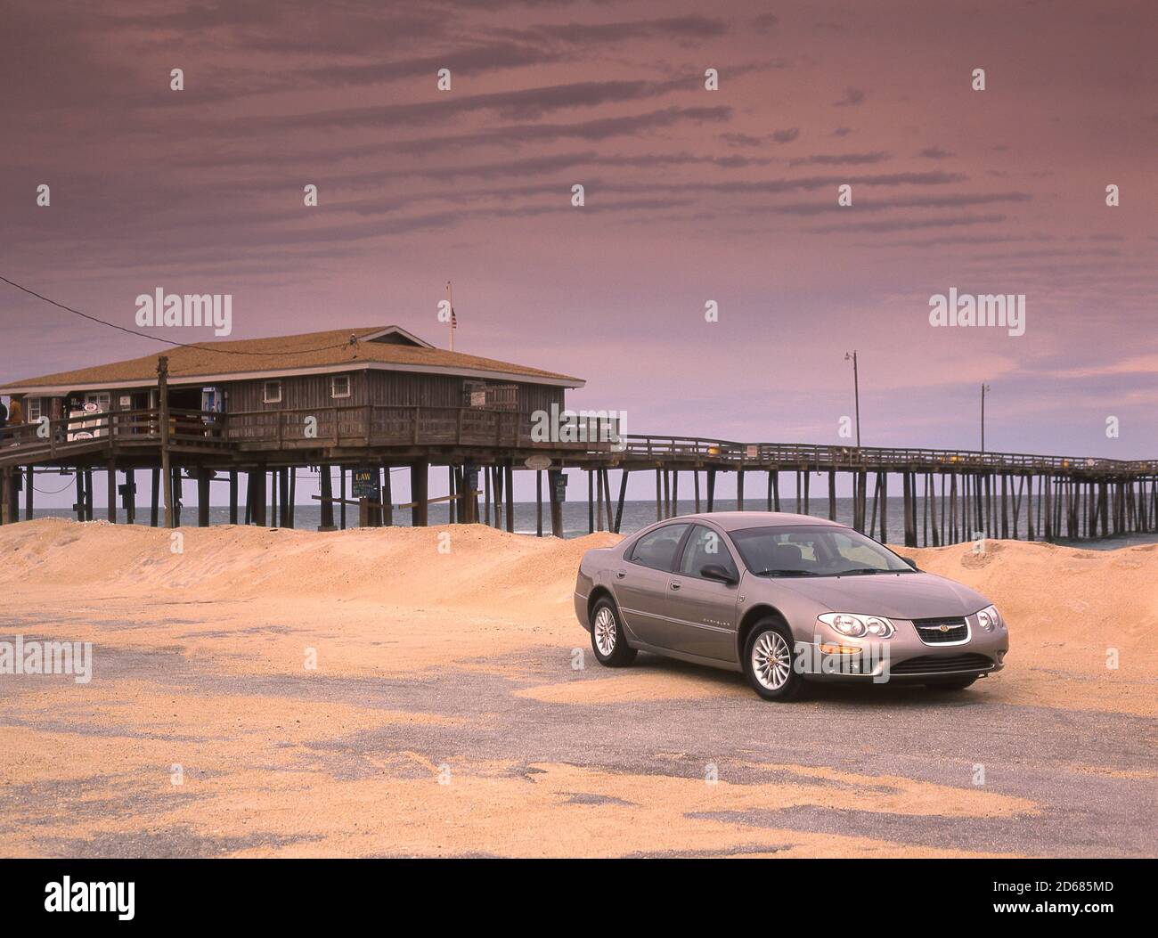 Chrysler 300 1999 on the outer banks of North Carolina USA Stock Photo