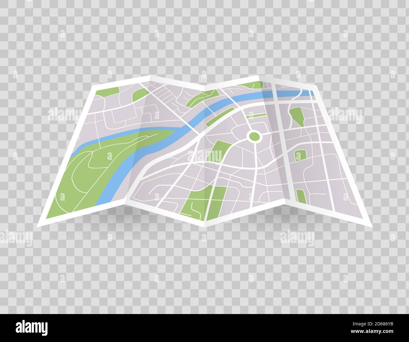 City map. Navigation in town concept. Vector downtown gps navigation plan. Street location Stock Vector