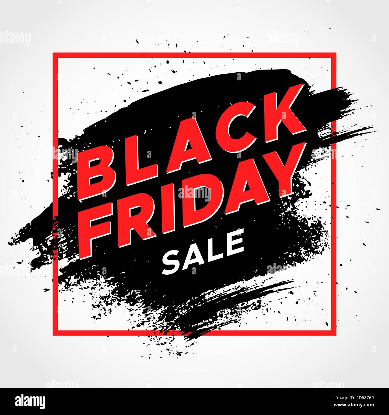 Black Friday sale. Hand drawn strokes. Grunge banner. Background for business, promotion and advertising. Concept for cover design, poster, badge Stock Vector