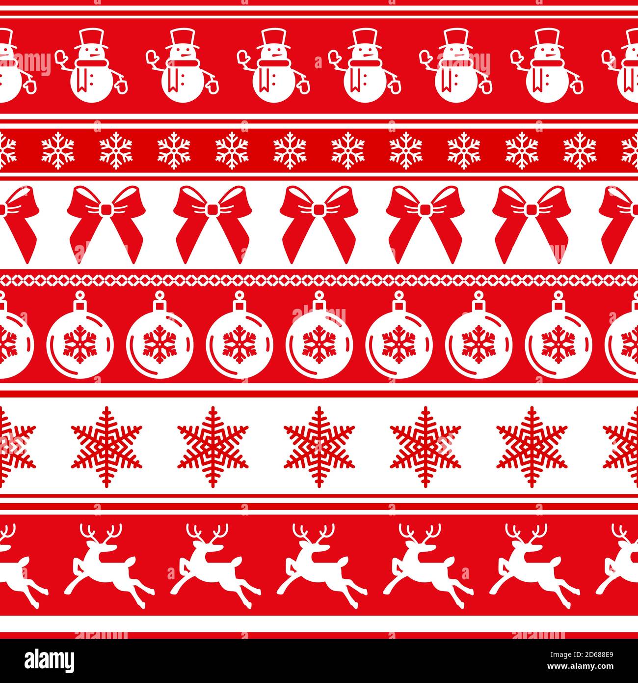Red Traditional Christmas red seamless pattern Stock Vector