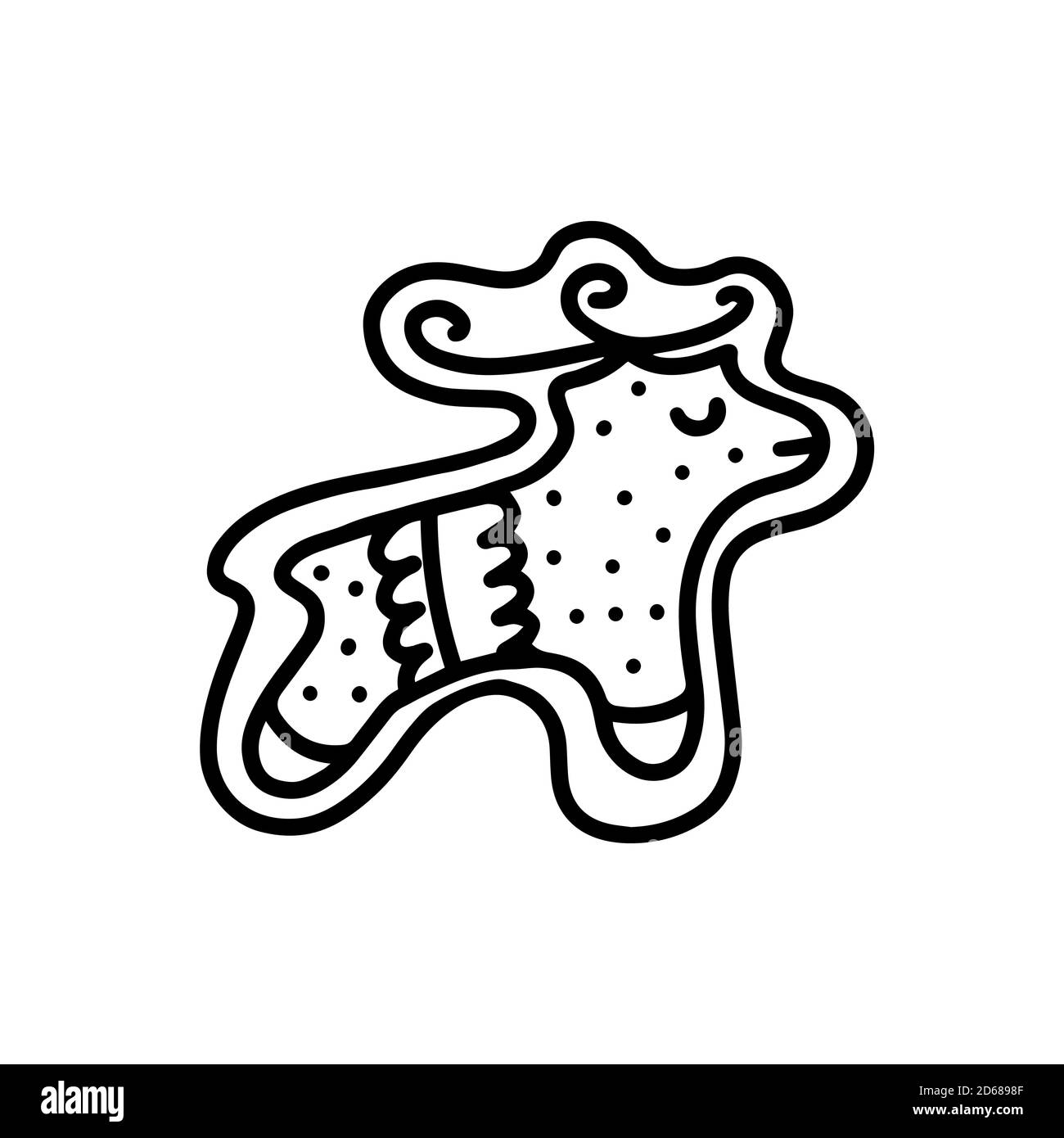 Christmas Cookie Clip Art Black And White
