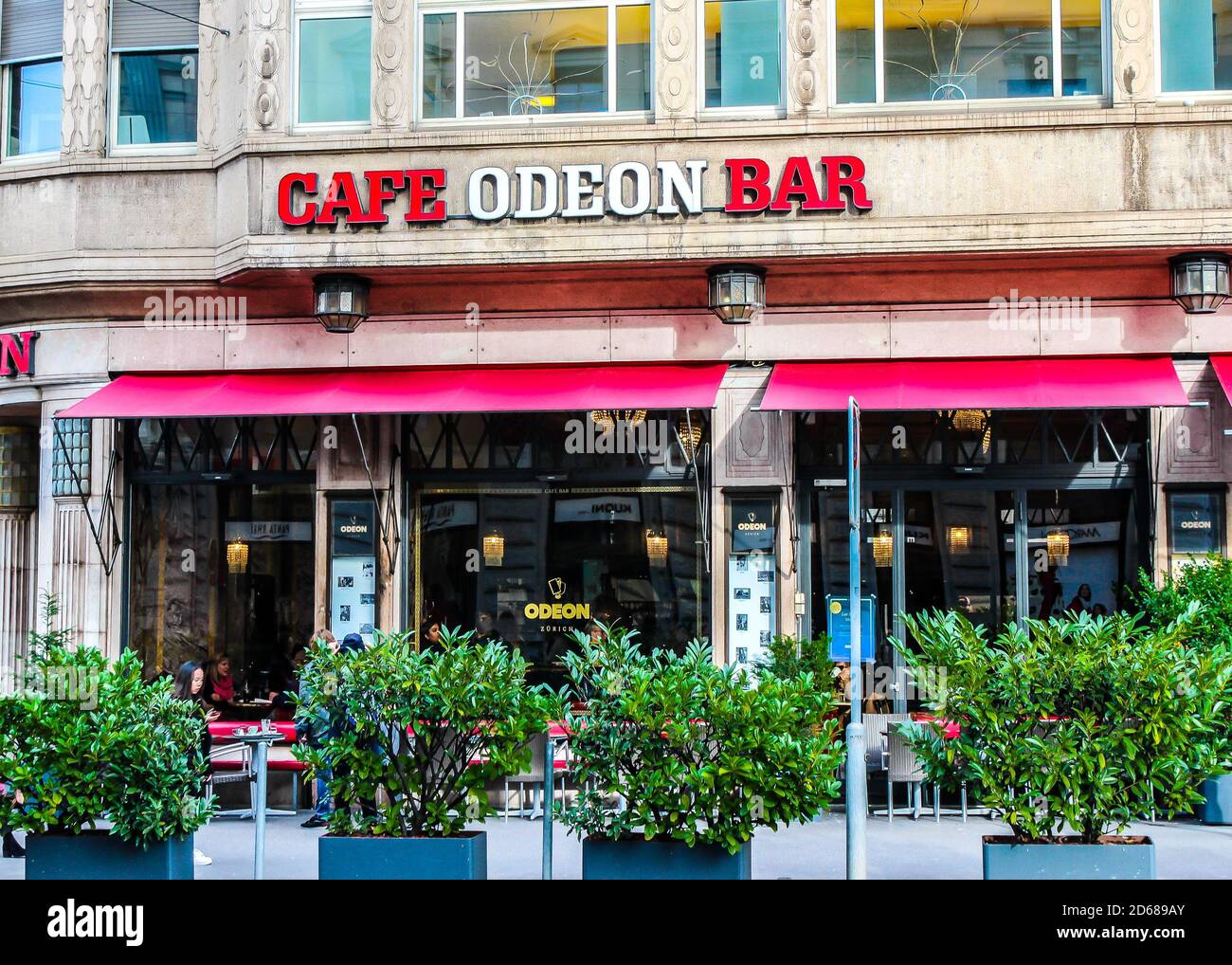 Cafe bar ODEON. Zurich, Switzerland Stock Photo