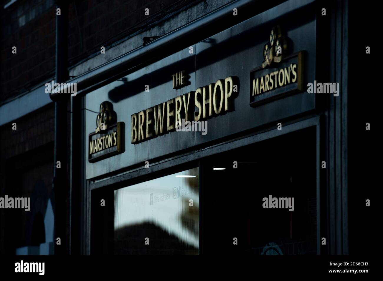 Marston's Brewery Shop in Burton upon Trent, Staffordshire. More than 2,000  jobs are being axed at the pub chain as curfews and new coronavirus  restrictions have hammered trade Stock Photo - Alamy
