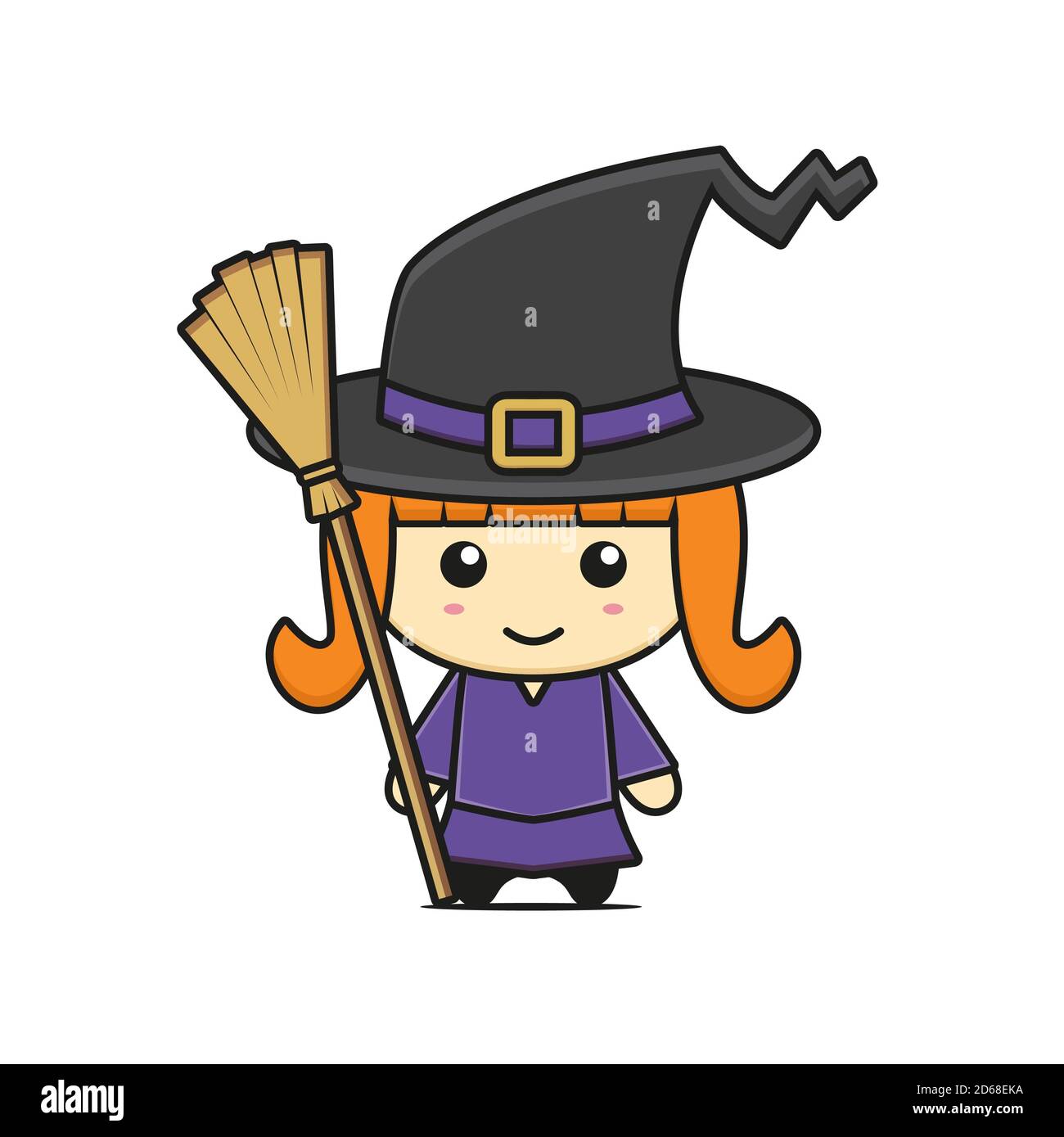 Cute witch hi-res stock photography and images - Alamy