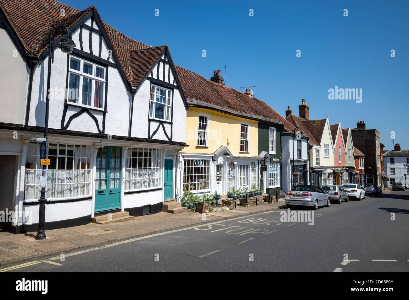 Market Hill Woodbridge Suffolk UK Stock Photo Alamy