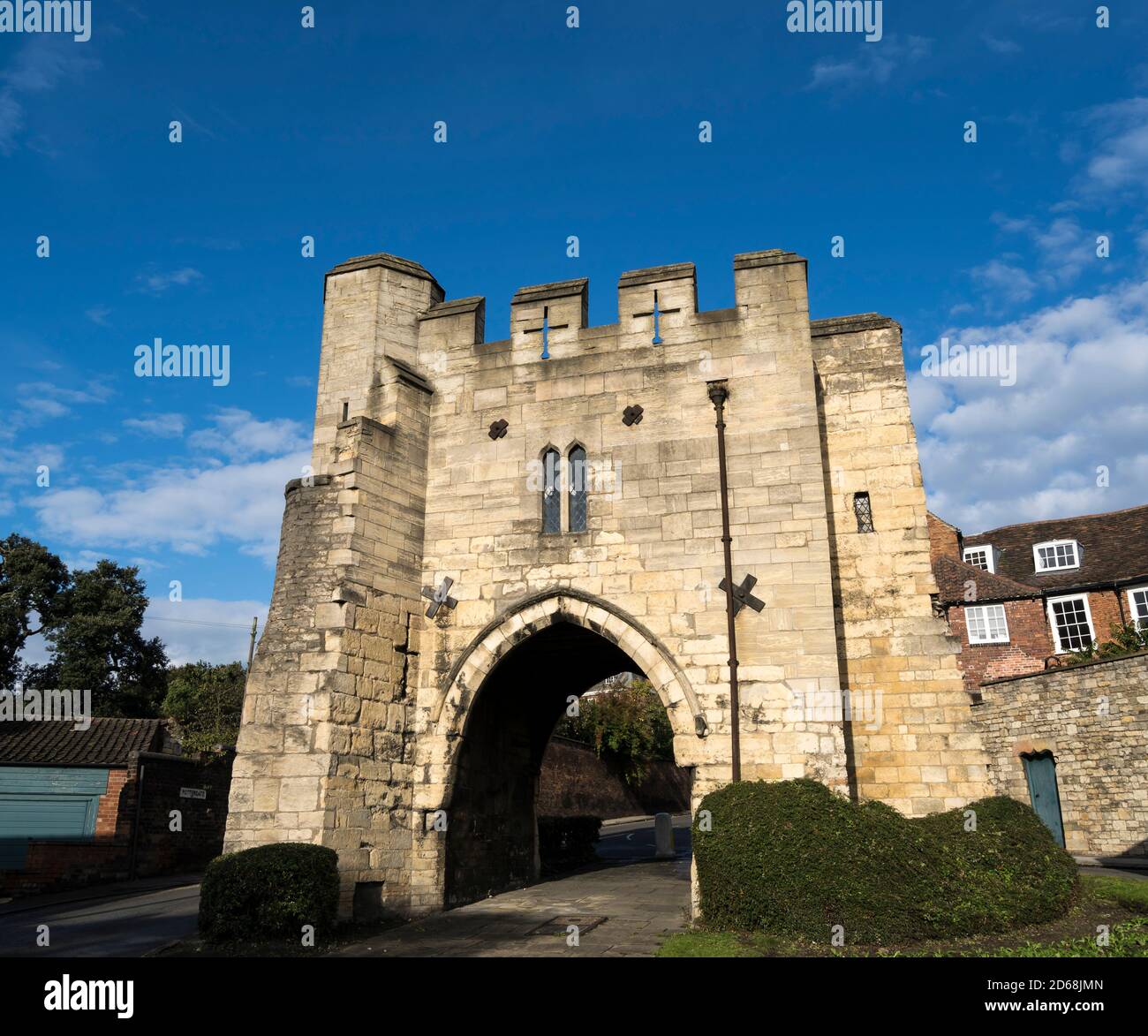 Pottergate Arch old gateway, Pottergate, Lincoln City October 2020