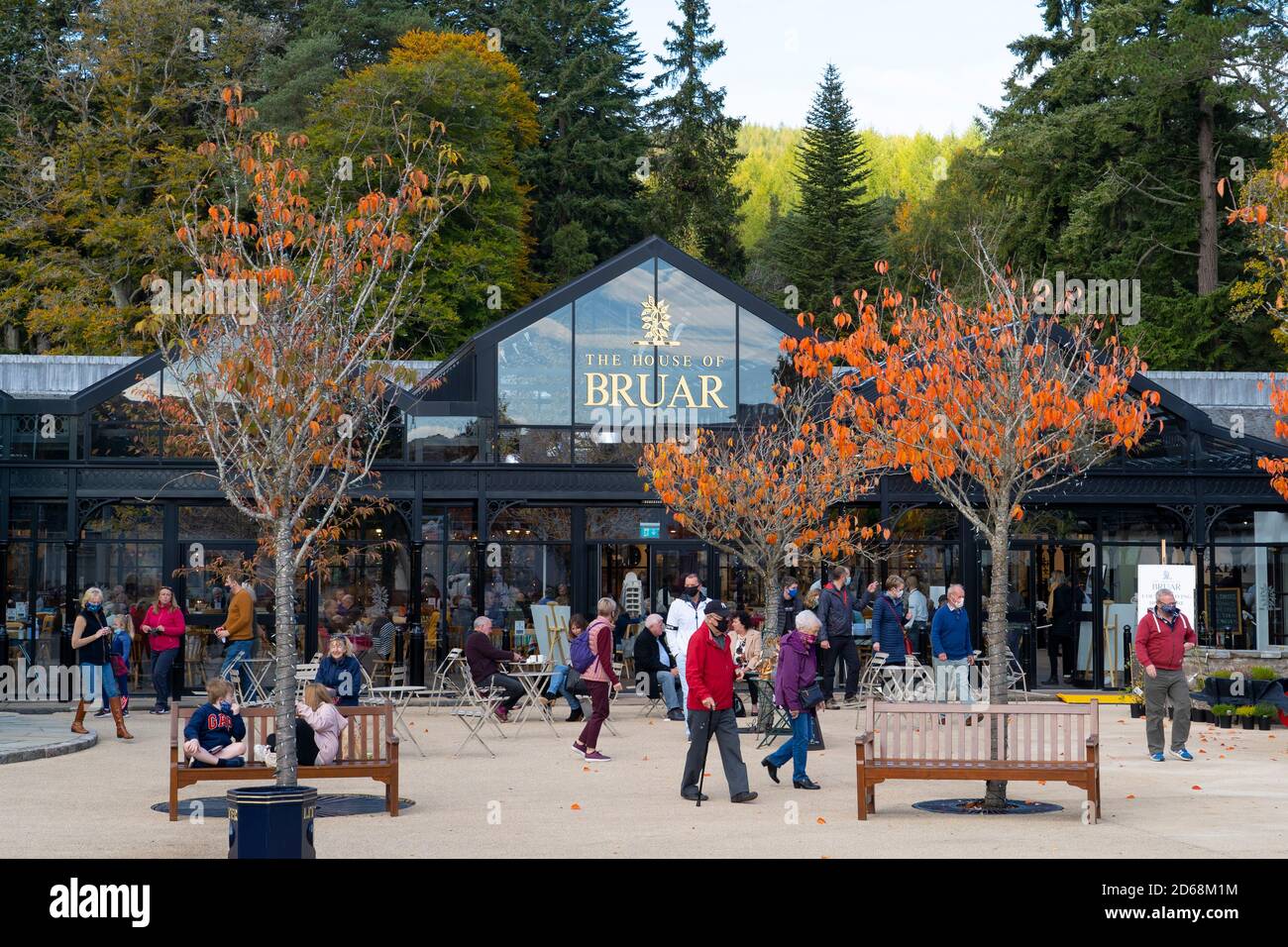 House of Bruar tourist shopping and restaurant centre near Blair Atholl in Perthshire, Scotland, UK Stock Photo