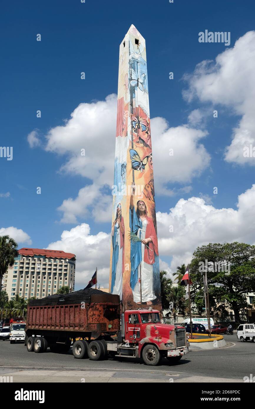 Dominican Republic Santo Domingo - Santo Domingo Obelisk - Obelisco de Santo Domingo Stock Photo