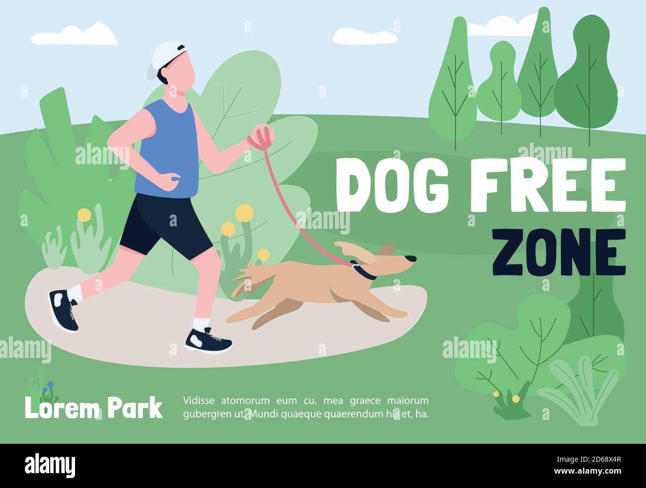 Dog friendly zone banner Stock Vector Image & Art Alamy