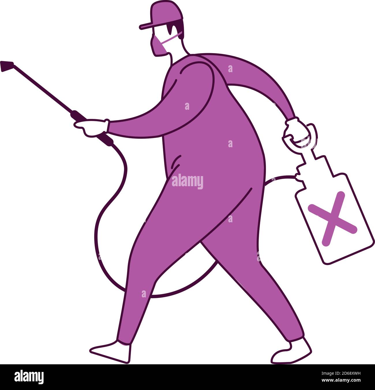 Disinfection vector illustration Stock Vector