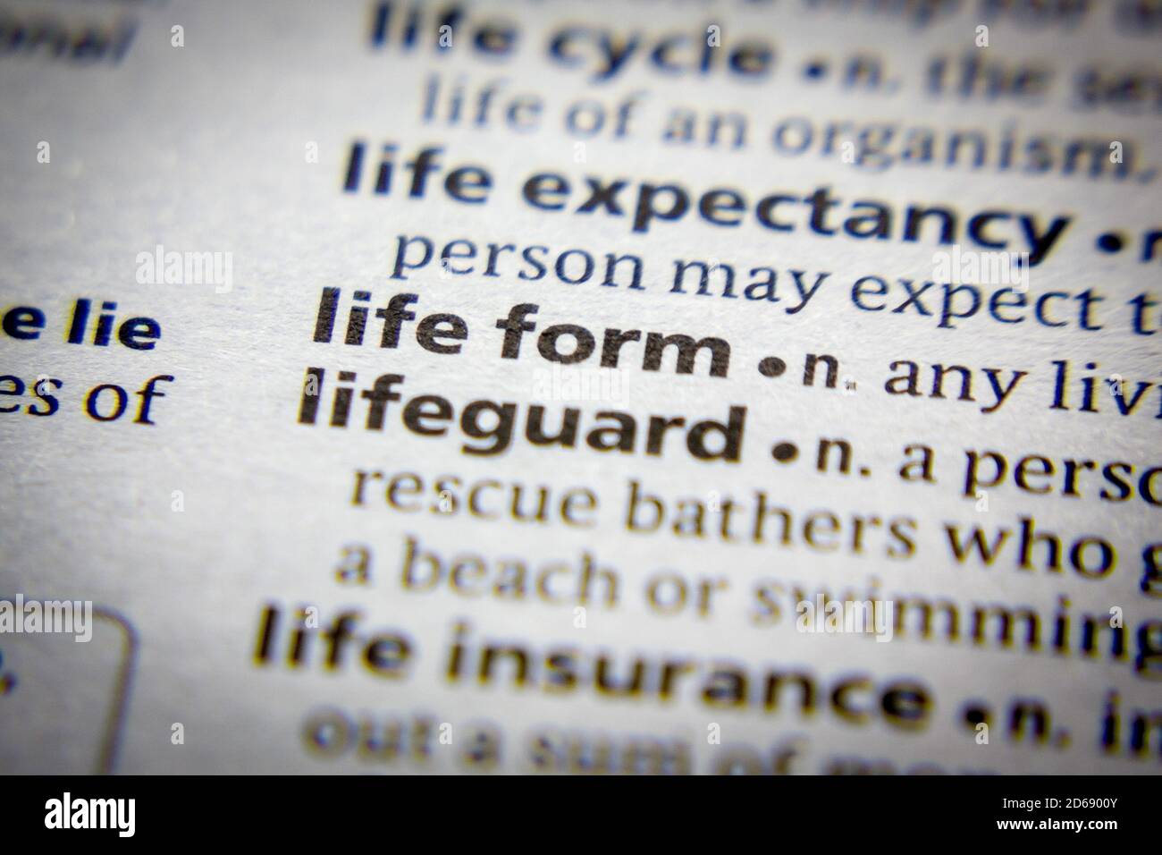 Definition word life in dictionary hi-res stock photography and images ...
